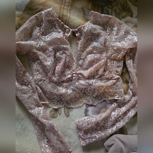 Victoria's Secret Blush Lace Top